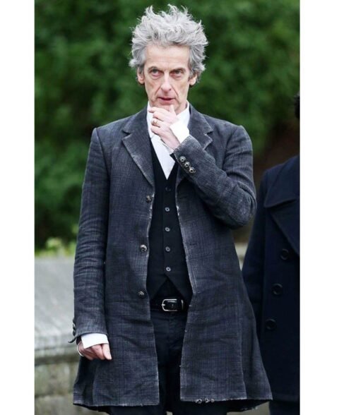 Doctor Who Twelfth Peter Capaldi Grey Coat - Image 4