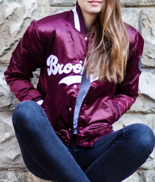 Brooklyn Dodgers Bomber Satin Jacket - Image 16
