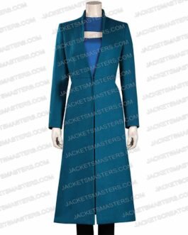 Westworld Season 4 Evan Rachel Wood Wool Blue Coat