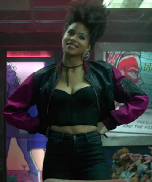 Zazie Beetz Deadpool 2 Bomber Jacket - Image 6