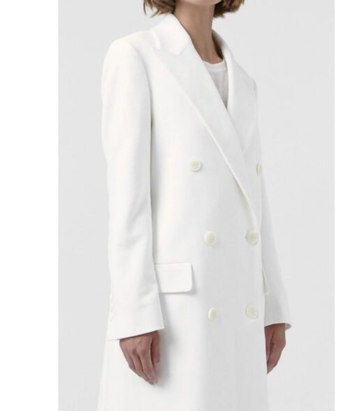 Justin Bieber Feat. Don Toliver Honest Wool White Coat - Image 4