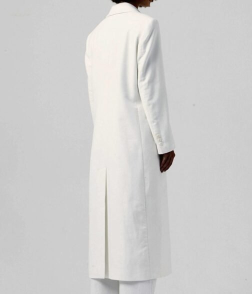 Justin Bieber Feat. Don Toliver Honest Wool White Coat - Image 3