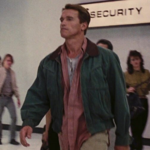 Total Recall Arnold Schwarzenegger Green Jacket - Image 7
