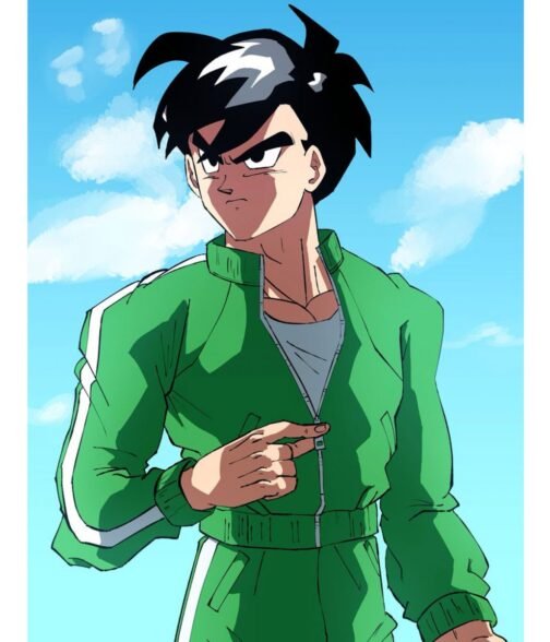 Gohan Dragon Ball Super Track Green Jacket - Image 4