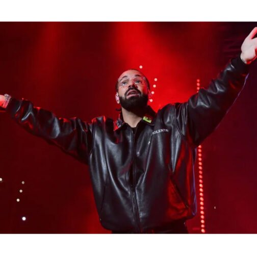 Drake Amici Violente Leather Jacket - Image 8