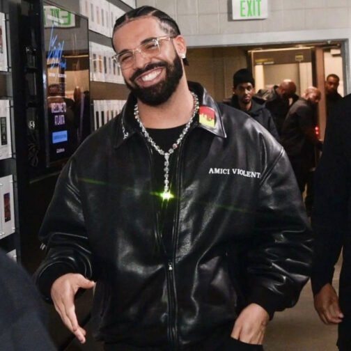Drake Amici Violente Leather Jacket - Image 4