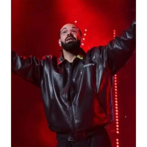 Drake Amici Violente Leather Jacket - Image 10