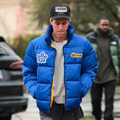 Justin Bieber Toronto Maple Leafs Puffer Jacket - Image 4