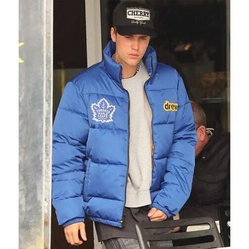 Justin Bieber Toronto Maple Leafs Puffer Jacket - Image 6