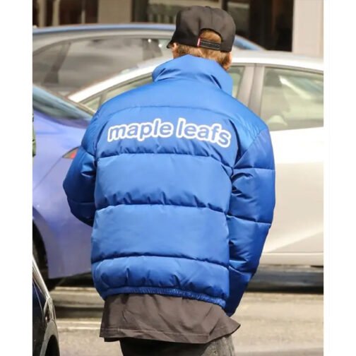 Justin Bieber Toronto Maple Leafs Puffer Jacket - Image 7