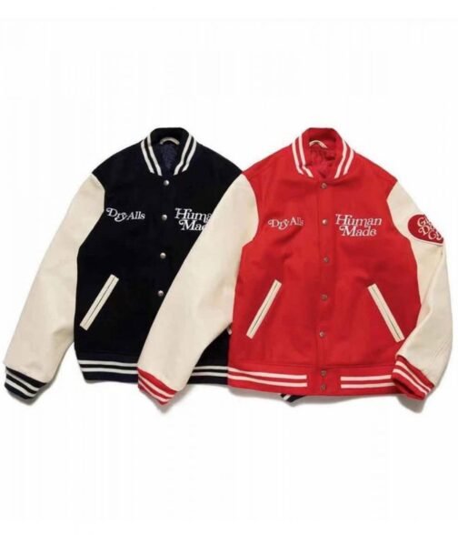 Girls Don’t Cry Human Made Dry Alls Varsity Jacket - Image 5