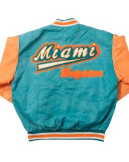 DS Miami Dolphins Aqua and Orange Jacket