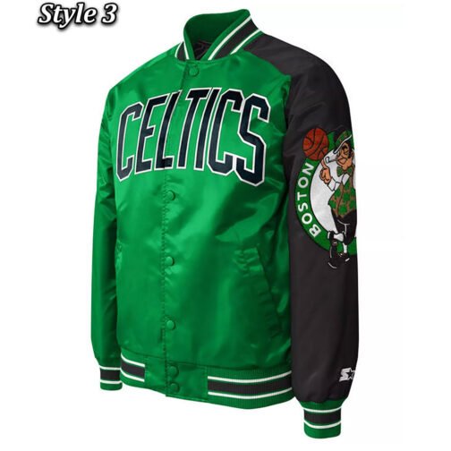 Dugout Boston Celtics Satin Jacket - Image 3