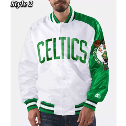 Dugout Boston Celtics Satin Jacket - Image 2