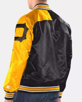 Dugout Pittsburgh Pirates Black and Gold Satin Jacket
