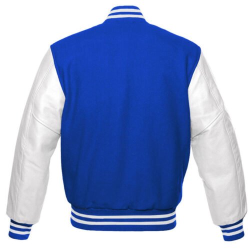 Duke Blue Devils Royal and White Varsity Jacket - Image 2