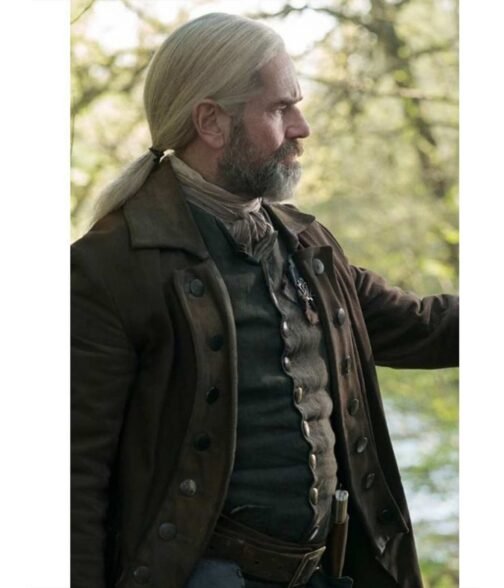 Outlander Season 6 Duncan Lacroix Suede Coat - Image 4