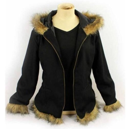 Izaya Orihara Durarara Fur Black Hoodie - Image 4