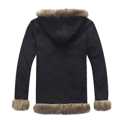 Izaya Orihara Durarara Fur Black Hoodie - Image 3