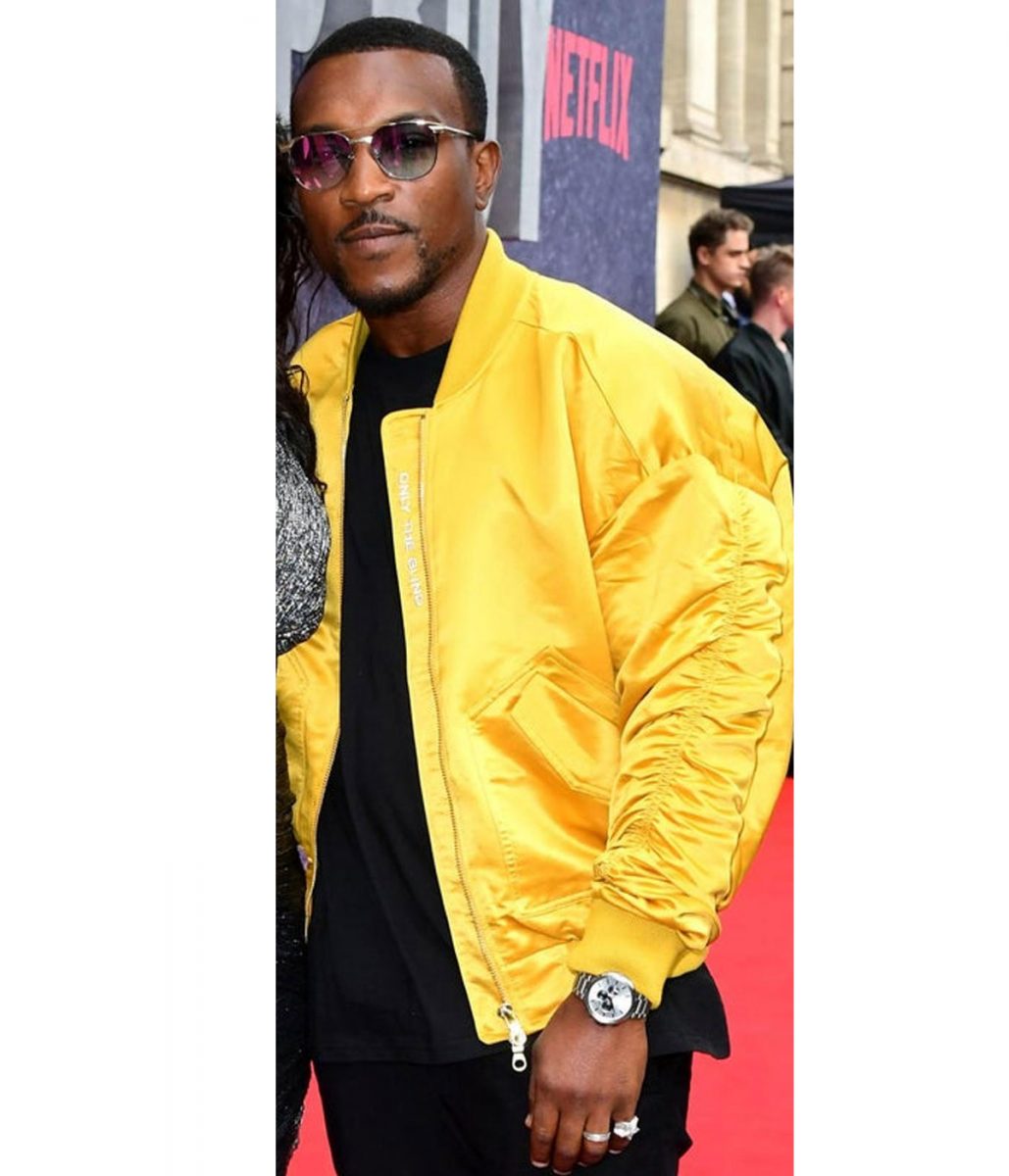 Ashley Walters Top Boy Season 3 Bomber Yellow Jacket - Image 8