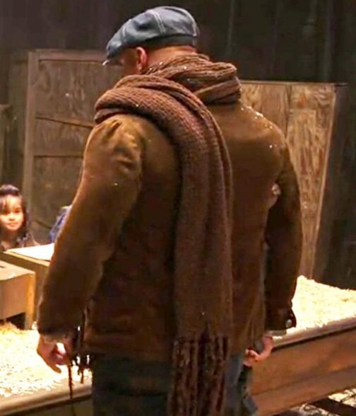 Young Rock S02 Dwayne Johnson Suede Leather Coat - Image 3