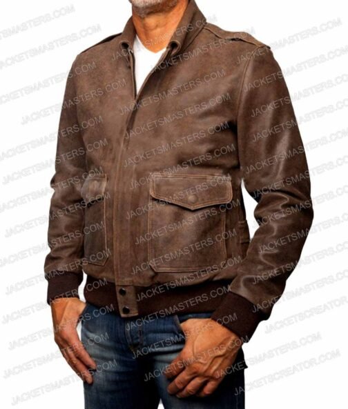 Dwight Schultz The A-Team Da Nang 1970 Leather Jacket - Image 3