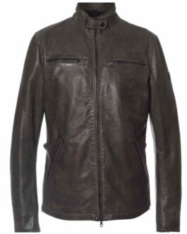 Bates Motel Max Thieriot Brown Leather Jacket