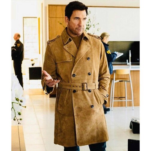 FBI Most Wanted Dylan Mcdermott Suede Coat - Image 2