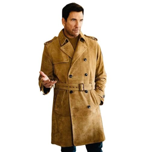 FBI Most Wanted Dylan Mcdermott Suede Coat - Image 4