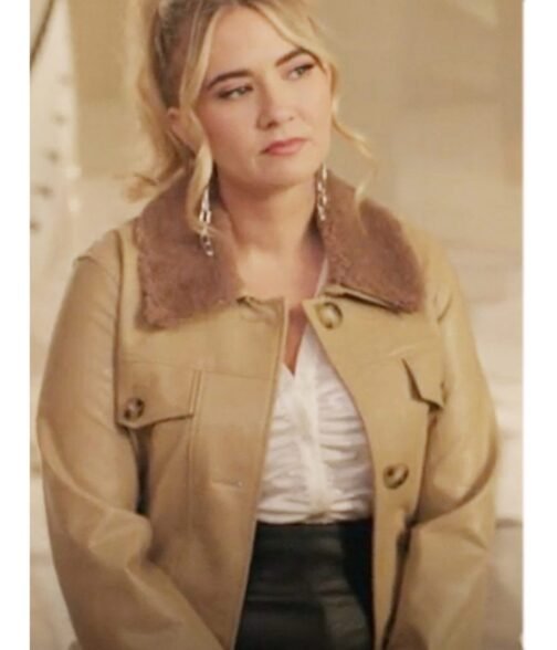 Dynasty Eliza Bennett Leather Coat - Image 3