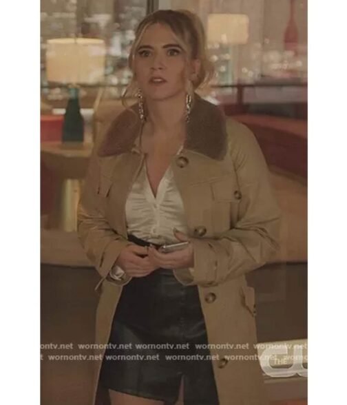 Dynasty Eliza Bennett Leather Coat - Image 2