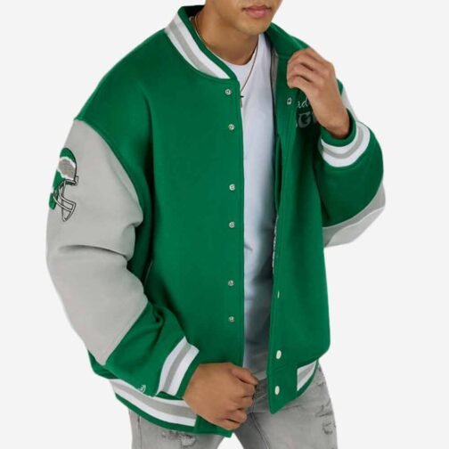 Princess Diana Philadelphia Eagles Wool Varsity Jacket - Image 6