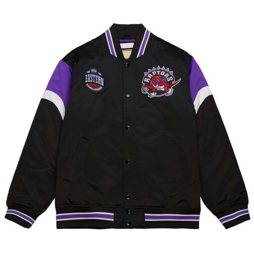 Toronto Raptors Eastern Heavyweight Black Satin Jacket