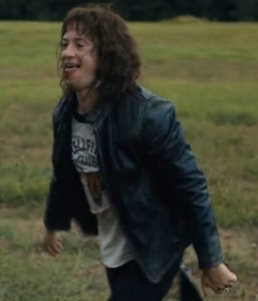 Stranger Things S04 Joseph Quinn Black Leather Jacket - Image 7