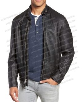 Stranger Things S04 Joseph Quinn Black Leather Jacket
