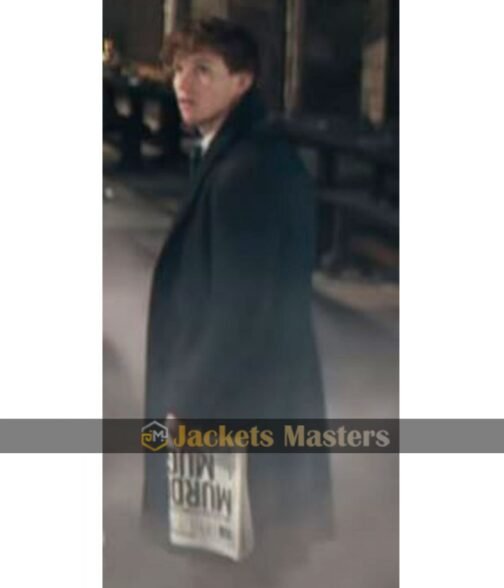 Eddie Redmayne Fantastic Beasts The Secrets of Dumbledore Blue Wool Coat - Image 13