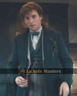 Eddie Redmayne Fantastic Beasts The Secrets of Dumbledore Blue Wool Coat