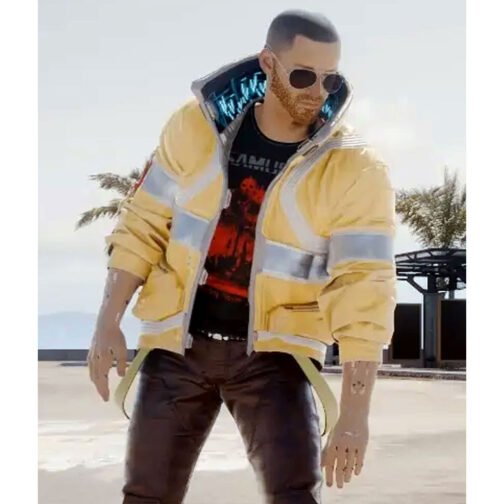 Cyberpunk 2077 David Martinez Yellow Leather Jacket - Image 10