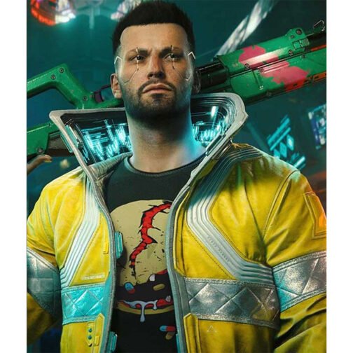 Cyberpunk 2077 David Martinez Yellow Leather Jacket - Image 11