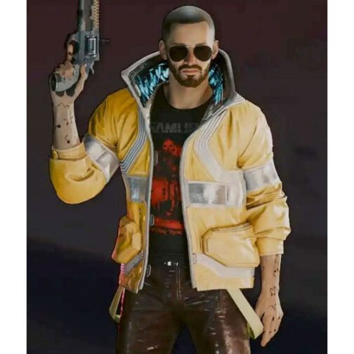 Cyberpunk 2077 David Martinez Yellow Leather Jacket - Image 5