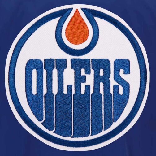 Royal Edmonton Oilers Nylon Lightweight Bomber Jacket - Image 3