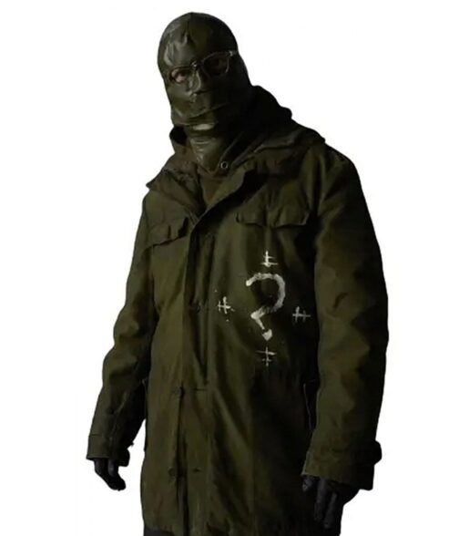 Paul Dano The Batman Edward Nashton Green Jacket - Image 8