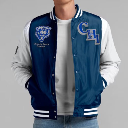 Elements Elite Chicago Bears Navy Jacket - Image 4