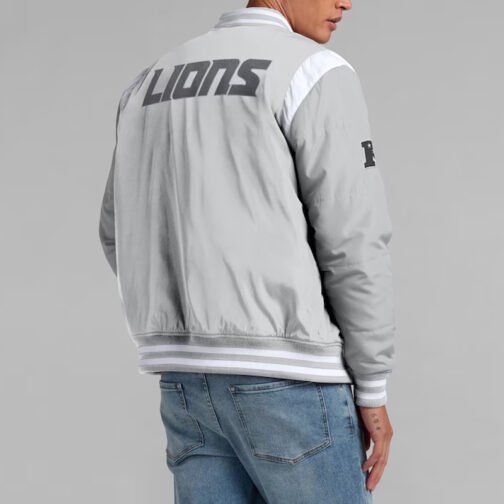 Elements Elite Detroit Lions Gray Jacket - Image 5
