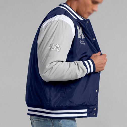 Elements Elite Michigan Wolverines Navy Jacket - Image 6