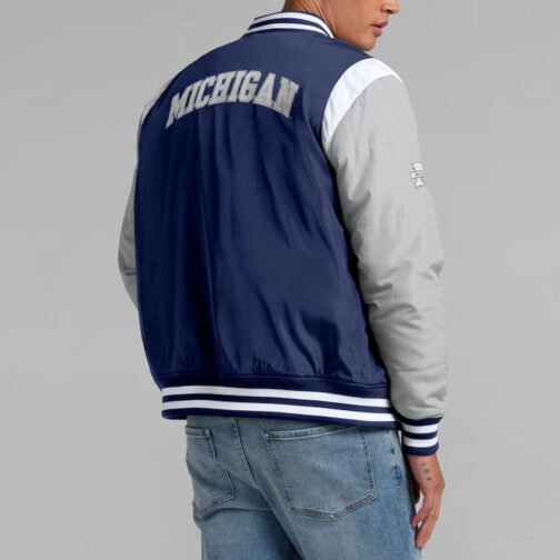 Elements Elite Michigan Wolverines Navy Jacket - Image 5