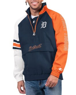 Detroit Tigers Elite Half Zip Pullover Jacket