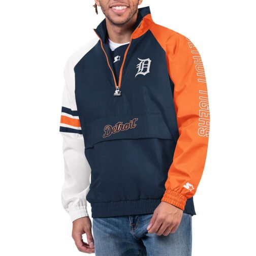 Detroit Tigers Elite Half Zip Pullover Jacket