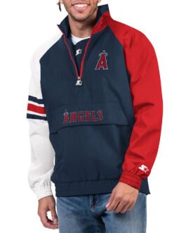 LA Angels Elite Half Zip Pullover Jacket