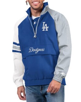 LA Dodgers Elite Half Zip Pullover Jacket